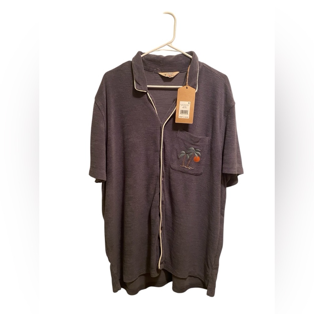 Faherty Cabana‎ Terry Towel Shirt. “Eastern Storm” color. Size XL. New with tags
